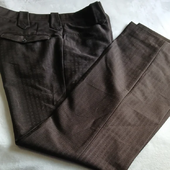 Men's Classic Dress Pants in Dark Brown - Picture 11 of 14
